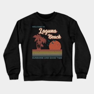 Laguna Beach - Laguna Beach Retro Sunset Crewneck Sweatshirt